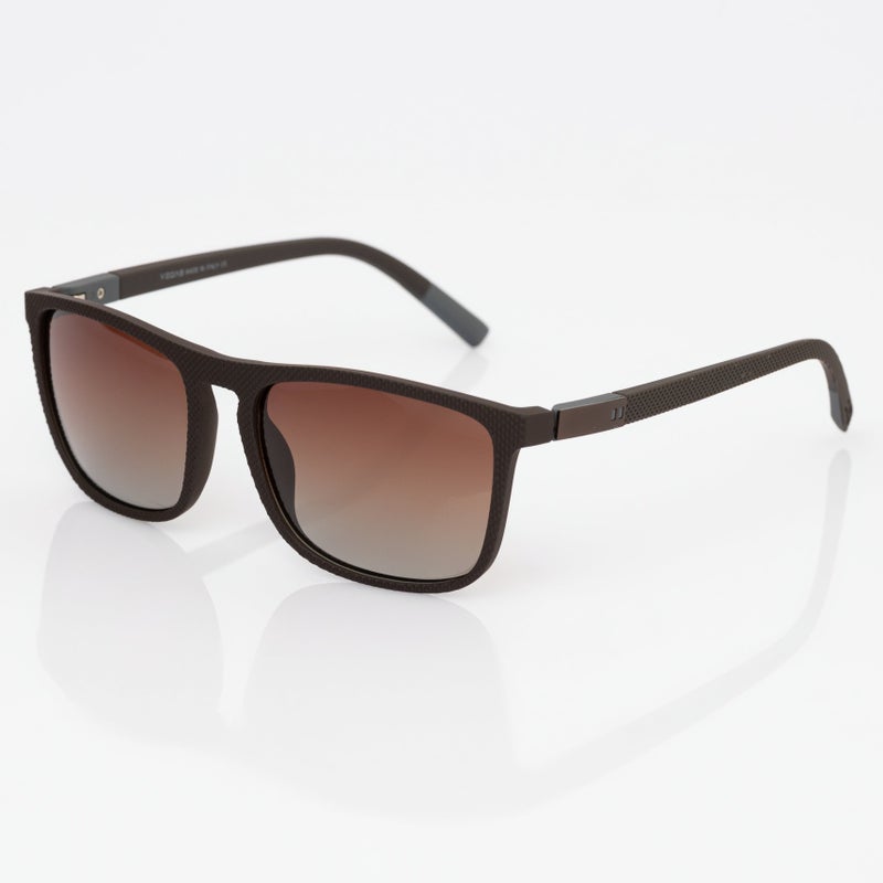 VEGAS Full Rim Square Unisex Saddle Brown  Sunglasses V2065 S C3 - Image 1
